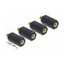 DeLOCK Separador M4 x M3 Hexagonal 20 mm Negro 4 Piezas