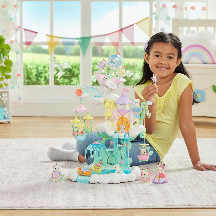 Sylvanian Families El Castillo de las Hadas con Conejo Bebé de Chocolate