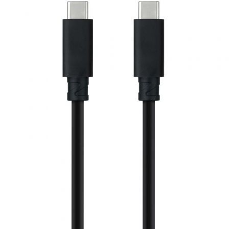 Nanocable 10.01.4103 Cable USB 3.2 Tipo-C Macho a USB Tipo-C Macho Negro 3m 100W 20Gbps