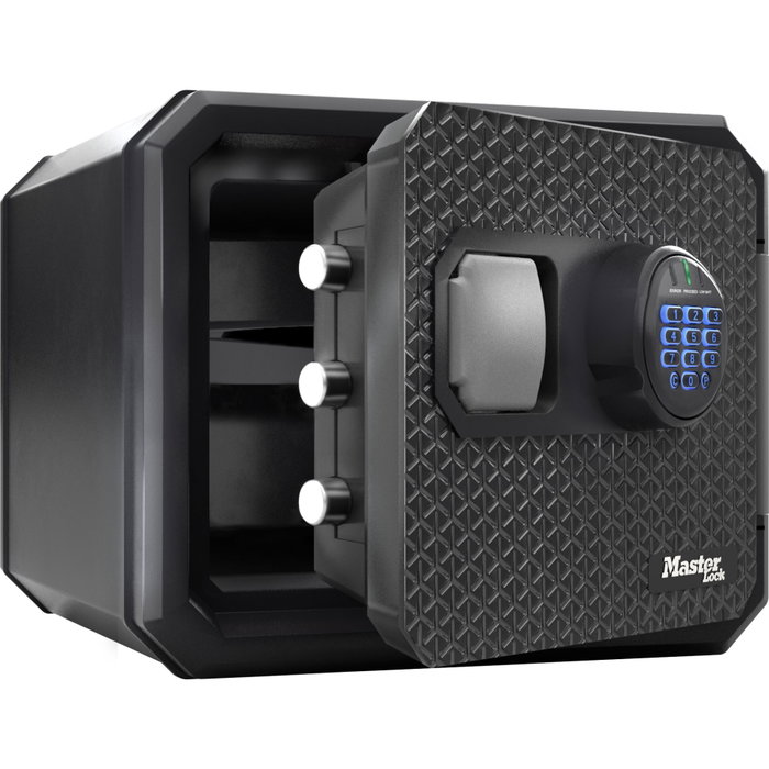 Master Lock Caja Fuerte FPW082FTCML Ignífuga y Resistente al Agua con Combinación Electrónica Formato L