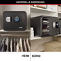 Master Lock Caja Fuerte FPW082FTCML Ignífuga y Resistente al Agua con Combinación Electrónica Formato L
