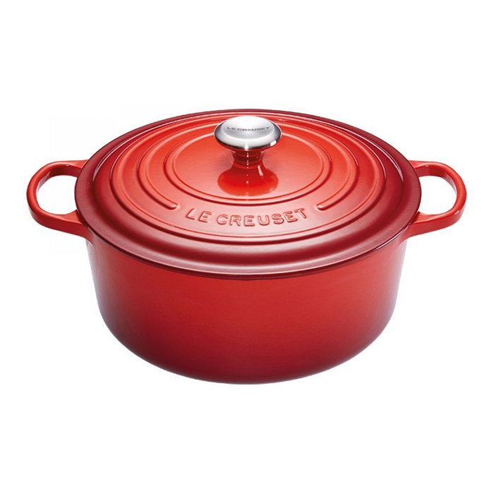 Le Creuset Signature Roaster redondo 30cm cherry red Le Creuset Signature Roaster redondo 30cm cherry red