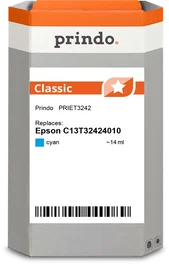 Prindo Cartucho de tinta cian PRIET3242 Classic