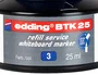 Edding btk-25 Tinta Recambio para Rotulador Pizarra Blanca, Bote 25 ml, Color Azul