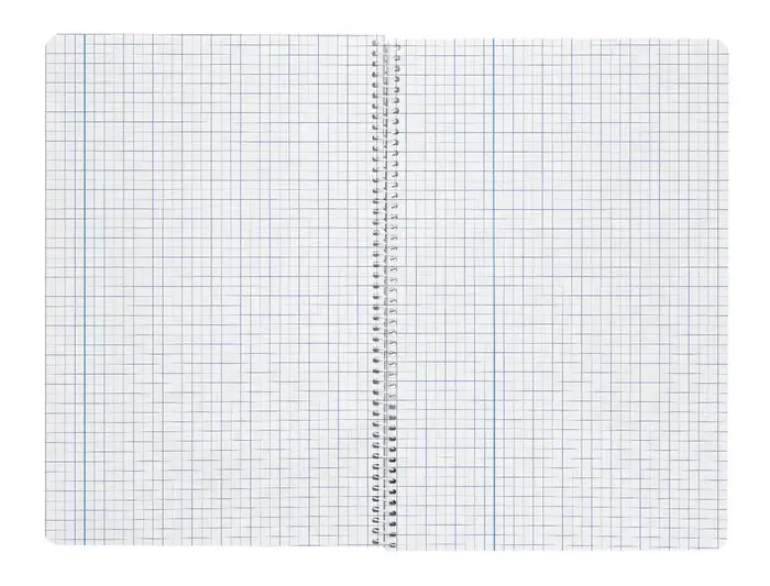 Liderpapel Cuaderno espiral A4 Wonder, 80 hojas, 90gr, cuadro 5mm con margen, tapa plástico, colores surtidos