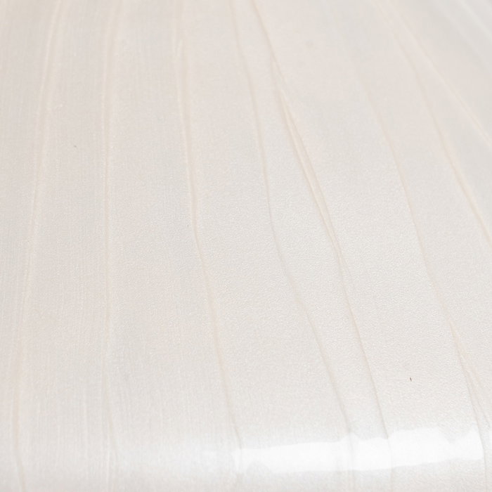 Jarrón Blanco Metal-Cristal Decoración 25 X 25 X 48 cm