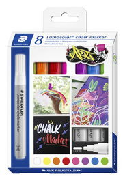 Marcador Tiza Liquida Staedtler Chalk Marker 344 Estuche De 8