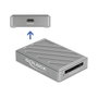 DeLOCK 91021 Lector de tarjetas CFexpress 2.0 Type B USB4 Gen 3x2 Type-C Gris