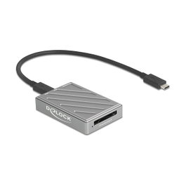 DeLOCK 91021 Lector de tarjetas CFexpress 2.0 Type B USB4 Gen 3x2 Type-C Gris