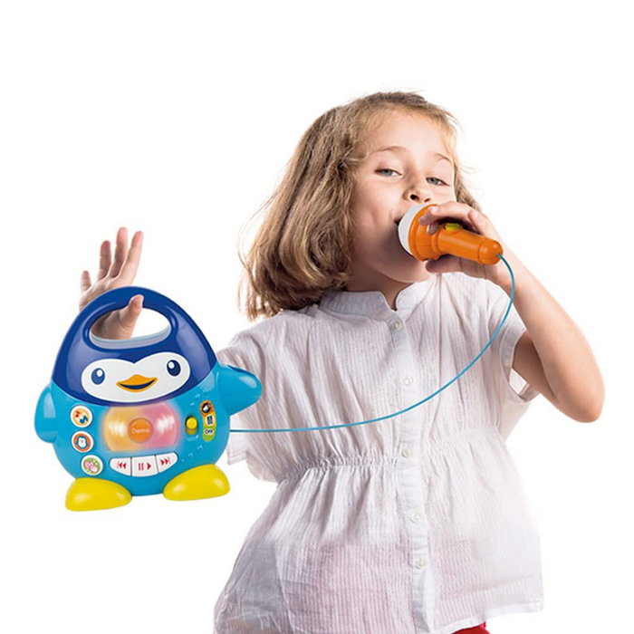 Winfun Karaoke pingüino con luces y sonidos