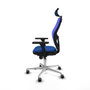 PIQUERAS Y CRESPO Silla de oficina Jorquera, mecanismo sincro, azul