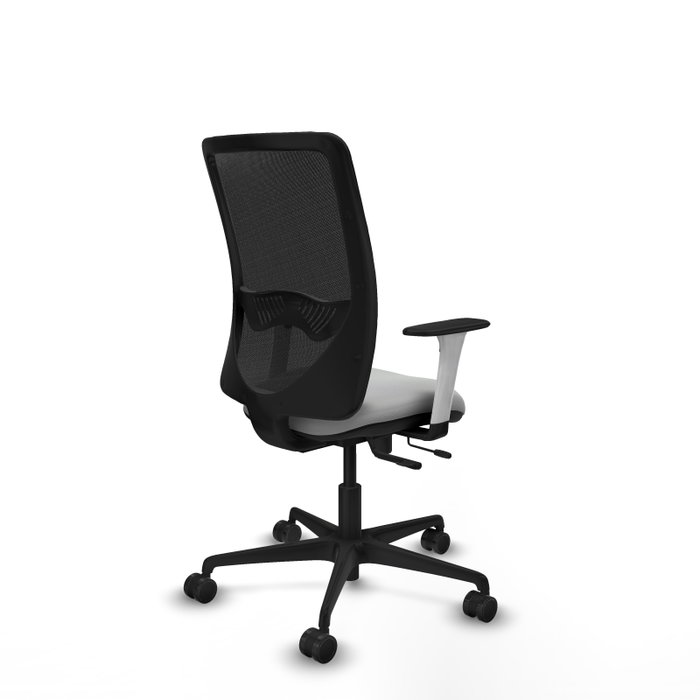 PIQUERAS Y CRESPO Silla de oficina Zulema con mecanismo Sincro/Traslack, Gris claro y Negro