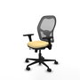 PIQUERAS Y CRESPO Silla de oficina Jorquera con mecanismo Sincro/Traslack, Crema y Gris