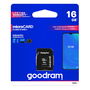 Goodram Tarjeta de Memoria Micro SDHC M1AA-0160R12 16GB Clase 10 UHS-I, Velocidad Lectura hasta 100 MB/s con Adaptador SD