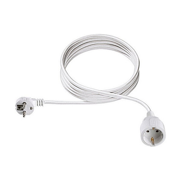 Bachmann 341.202S Alargador con toma Schuko 5m, Blanco, 1 Salida AC 250V 16A, Cable de 3 polos Bachmann 341.202S Alargador con toma Schuko 5m, Blanco, 1 Salida AC 250V 16A, Cable de 3 polos