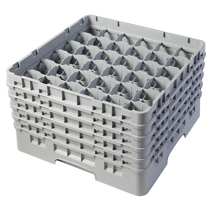 CAMBRO Cesta de lavado 36 comp. 5 alturas Gris claro CAMBRO Cesta de lavado 36 comp. 5 alturas Gris claro