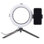 Be Mix Lámpara Led Trípode Selfie para Redes Sociales con Anillo de Luz 20cm y Soporte para Smartphone