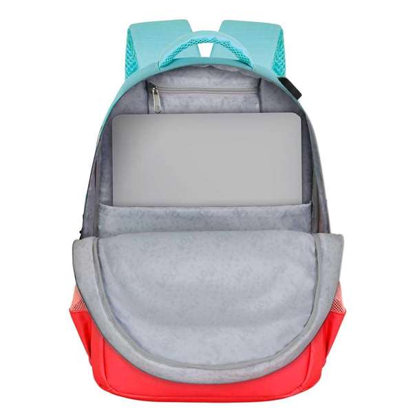 Karactermania Mochila OMP! Run. Plus FAN Popcorn, 3 compartimentos, puerto USB, material Ripstop, Azul, 21 x 34 x 46 cm