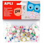 APLI Ojos Móviles Apli Redondos Pupila 10 mm Colores Set de 5 Bolsas de 100