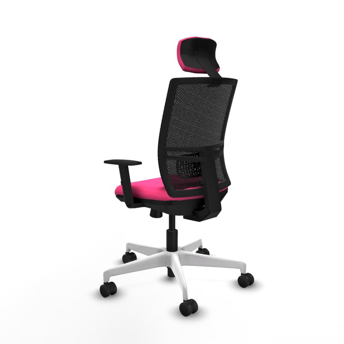 PIQUERAS Y CRESPO Silla de oficina Yunquera Rosa y Negro PIQUERAS Y CRESPO Silla de oficina Yunquera Rosa y Negro