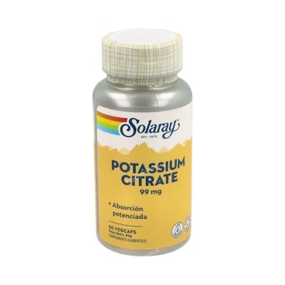 SOLARAY Citrato de Potasio 99mg 60 VegCaps