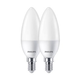 Philips Bombilla vela LED E14 7W 806 lm 4000K Luz día, 2 uds