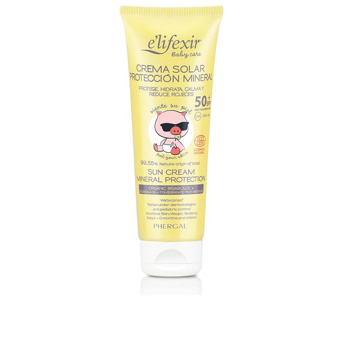 E'LIFEXIR BABY CARE Crema Solar Mineral Protection SPF50+ 100 ml Protección Alta para Bebés E'LIFEXIR BABY CARE Crema Solar Mineral Protection SPF50+ 100 ml Protección Alta para Bebés