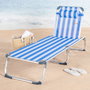 Aktive Tumbona Plegable de Aluminio 186x49 cm