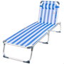 Aktive Tumbona Plegable de Aluminio 186x49 cm