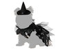 Disfraz Mascota Bruja Halloween Vestido y Sombrero Negro Talla L