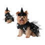 Disfraz para Mascota de Halloween de Bruja Negro - Incluye Vestido y Sombrero - Tamaño L