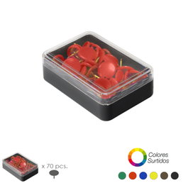 MAURER Chinchetas Colores Surtidos (Caja 70 Unidades)