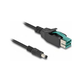 DeLOCK Cable PoweredUSB Macho 12V a DC 5,5 x 2,5 mm Macho 1 Metro - Negro