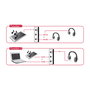 DeLOCK 87699 Switch 2 Puertos Jack 3.5mm Manual Bidireccional, Control por Botones, Negro y Gris, 68 x 112 x 29 mm