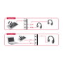 DeLOCK 87699 Conmutador de audio bidireccional de 3,5 mm, 2 puertos
