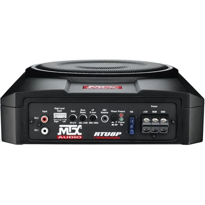 Mtx Audio Subwoofer RTU8P Extraplano Amplificado 20 cm 150W RMS Clase AB