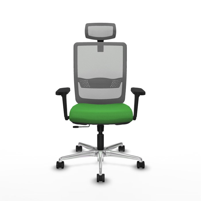 PIQUERAS Y CRESPO Silla de oficina Haches Verde y Gris