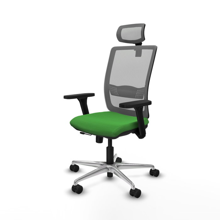 PIQUERAS Y CRESPO Silla de oficina Haches Verde y Gris