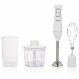 Tristar MX-4881 Batidora de mano con picadora, varillas y vaso medidor, Blanco