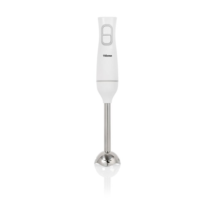 Tristar MX-4881 Batidora de mano con picadora, varillas y vaso medidor, Blanco
