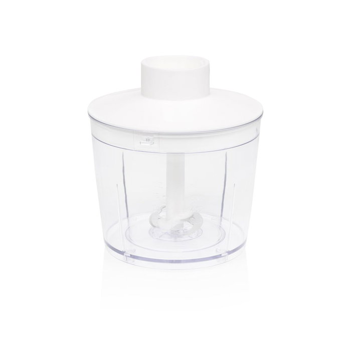 Tristar MX-4881 Batidora de mano con picadora, varillas y vaso medidor, Blanco