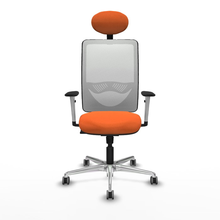 PIQUERAS Y CRESPO Silla de oficina Zulema Naranja y Blanco PIQUERAS Y CRESPO Silla de oficina Zulema Naranja y Blanco