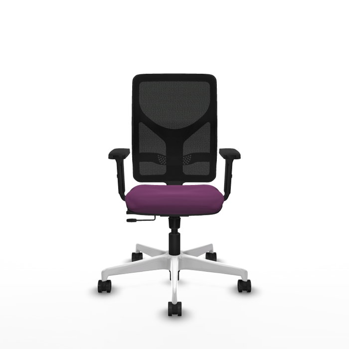 PIQUERAS Y CRESPO Silla de oficina Motilla con mecanismo Sincro/Traslack, Morado y Negro