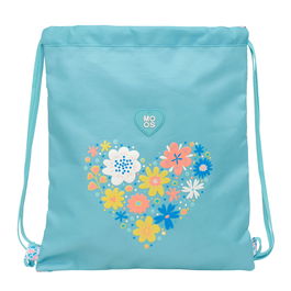 Bolsa Mochila con Cuerdas Moos Fiori Multicolor 35 x 40 x 1 cm