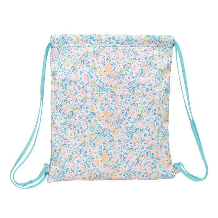 Bolsa Mochila con Cuerdas Moos Fiori Multicolor 35 x 40 x 1 cm