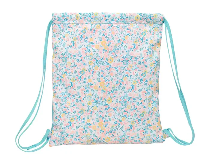 Bolsa Mochila con Cuerdas Moos Fiori Multicolor 35 x 40 x 1 cm