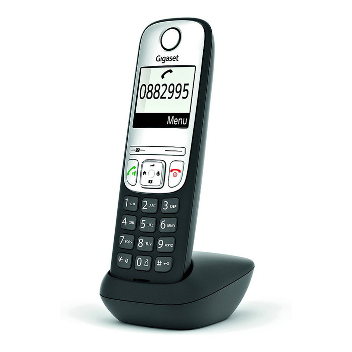 Gigaset A690HX Telefono DECT con Contestadora, Pantalla 2 Pulgadas, Negro - Para Base DECT y Router