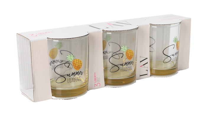 LAV Set 3 Vasos "Summer" Liberty 280 cc (6 Cajas)