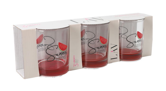 LAV Set 3 Vasos "Summer" Liberty 280 cc (6 Cajas)