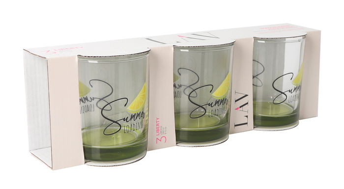 LAV Set 3 Vasos "Summer" Liberty 280 cc (6 Cajas)